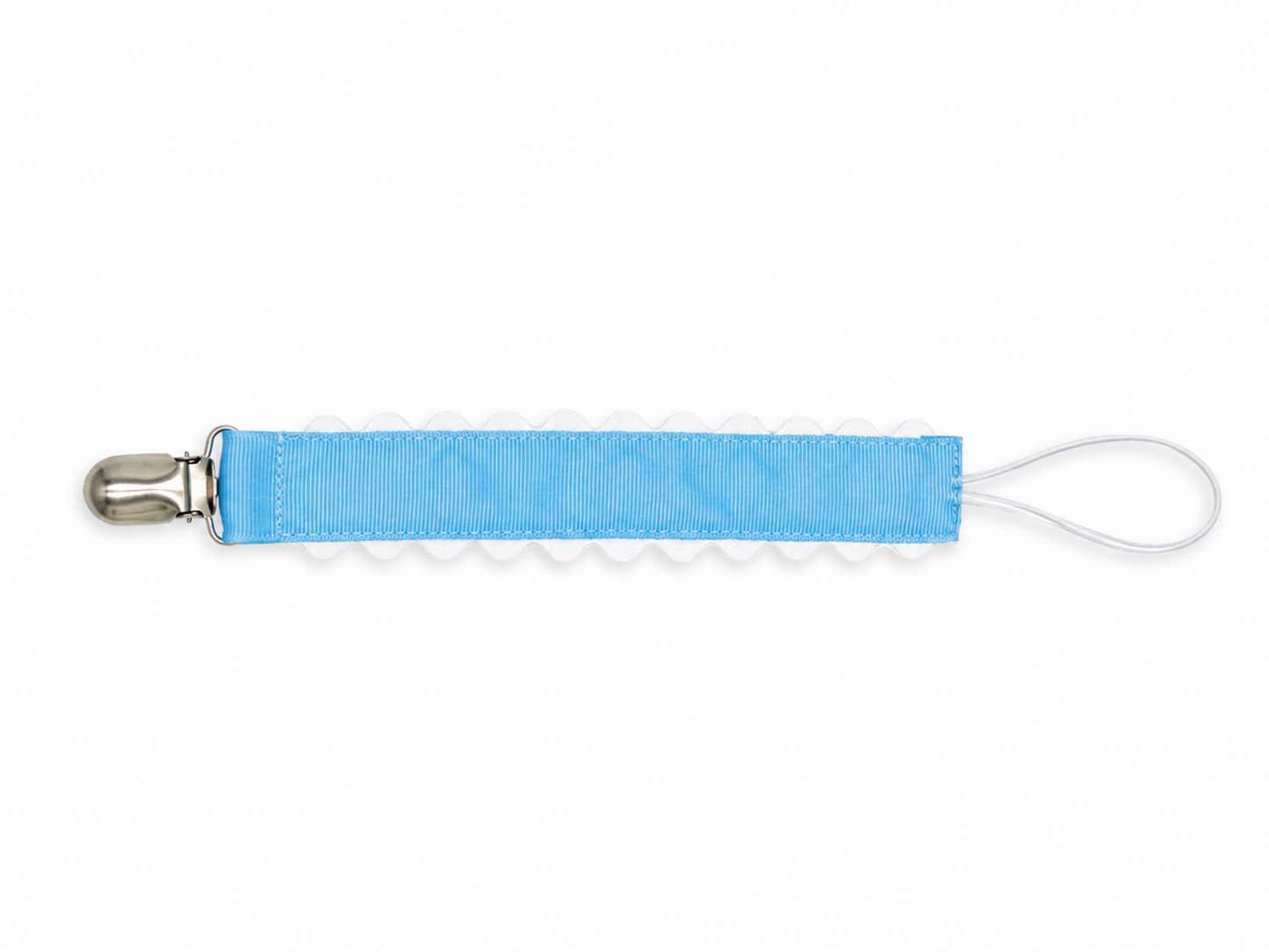 Blue Pacifier Clip