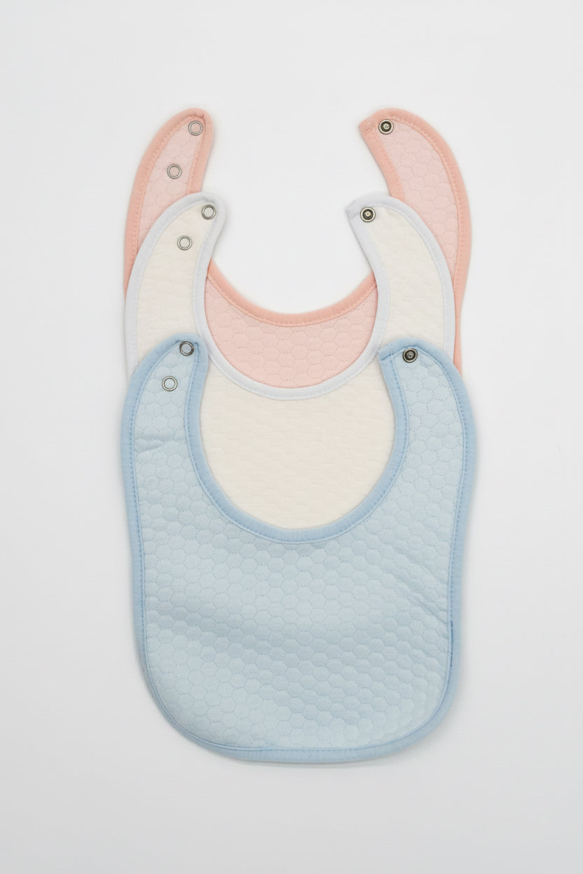 Pink Quilted Cotton Bib