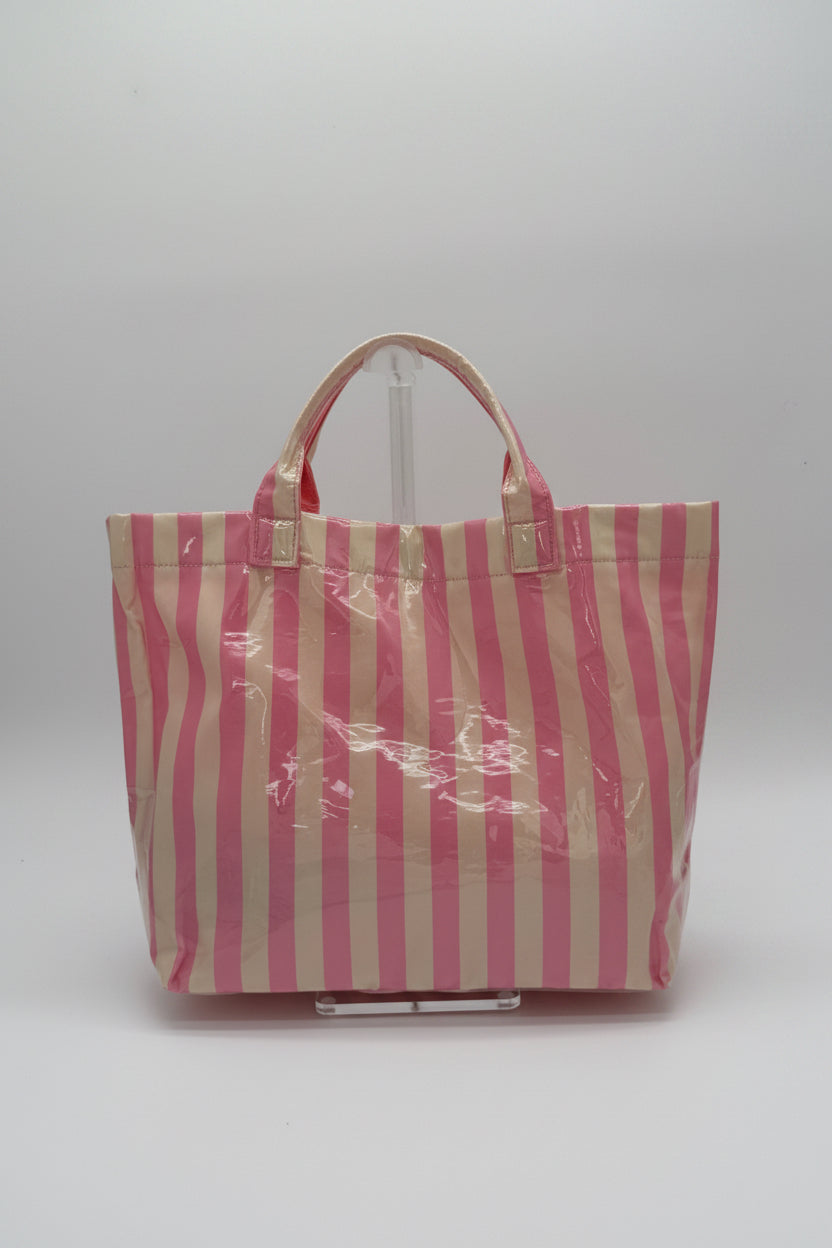 Pink and Cream PVC Tote