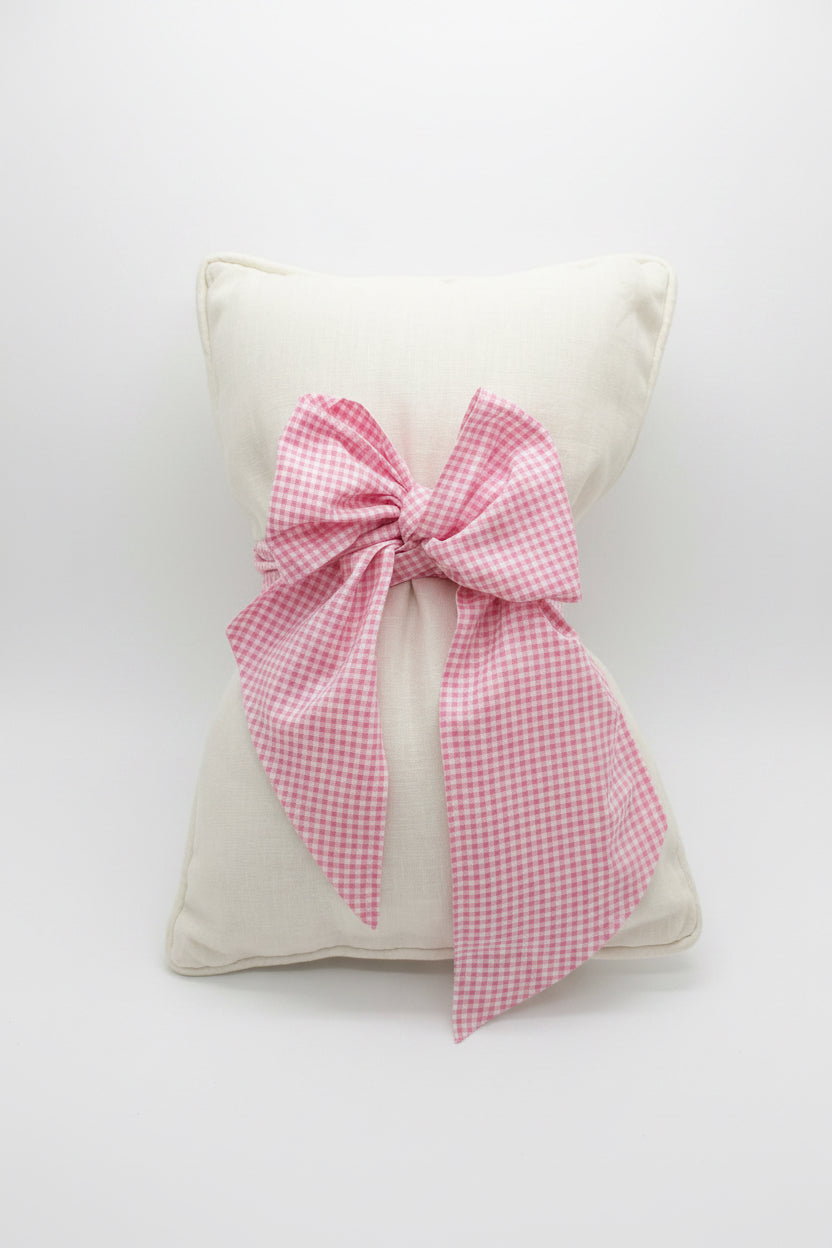 Pink Gingham Baby Sash