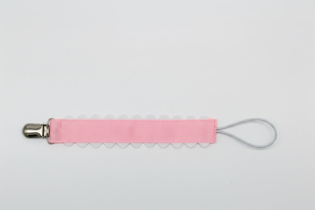 Baby Pink Pacifier Clip