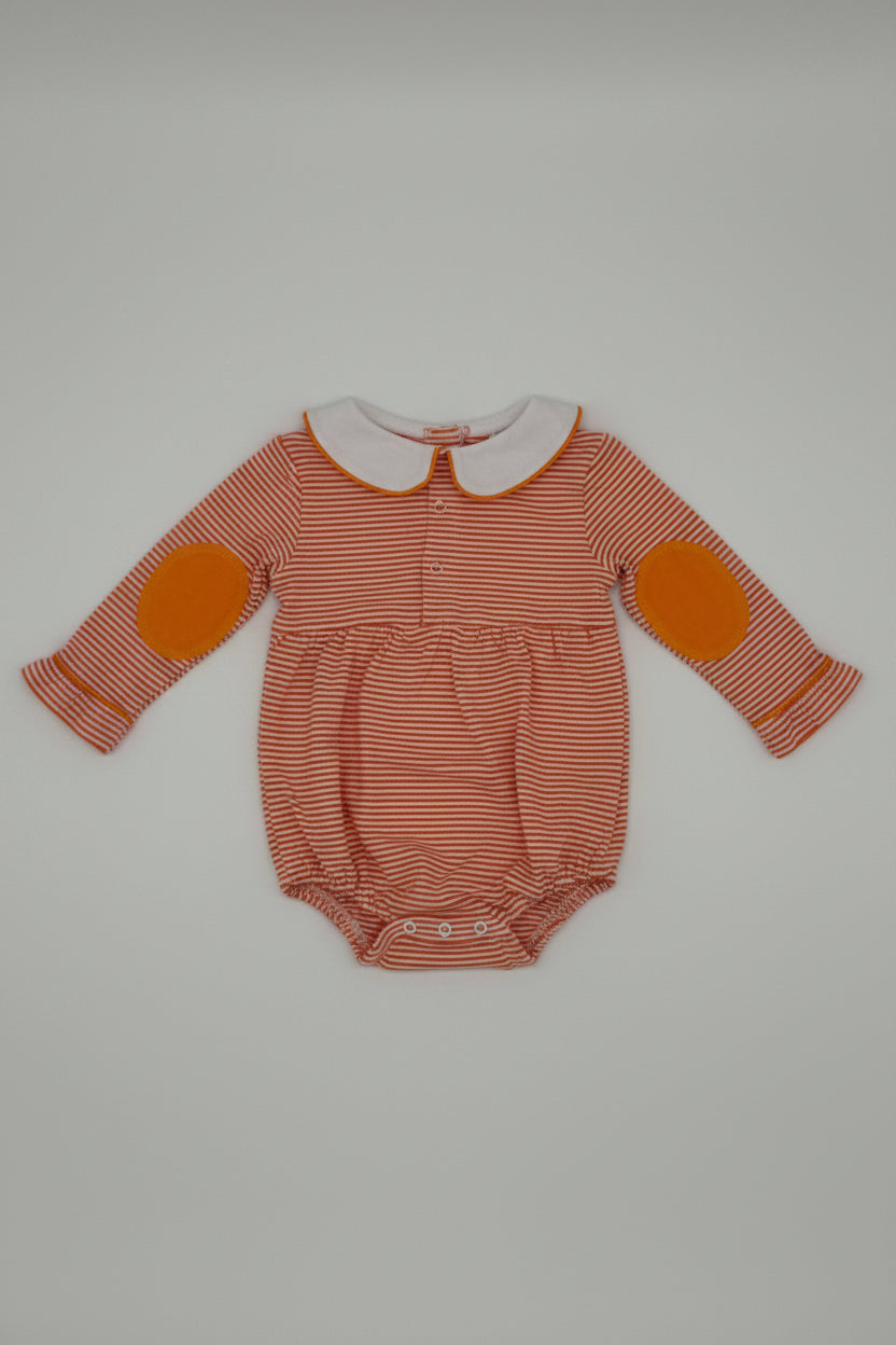 Boys Orange and White Striped Bubble