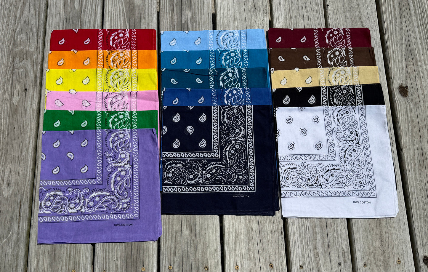 Paisley Cotton Bandanas