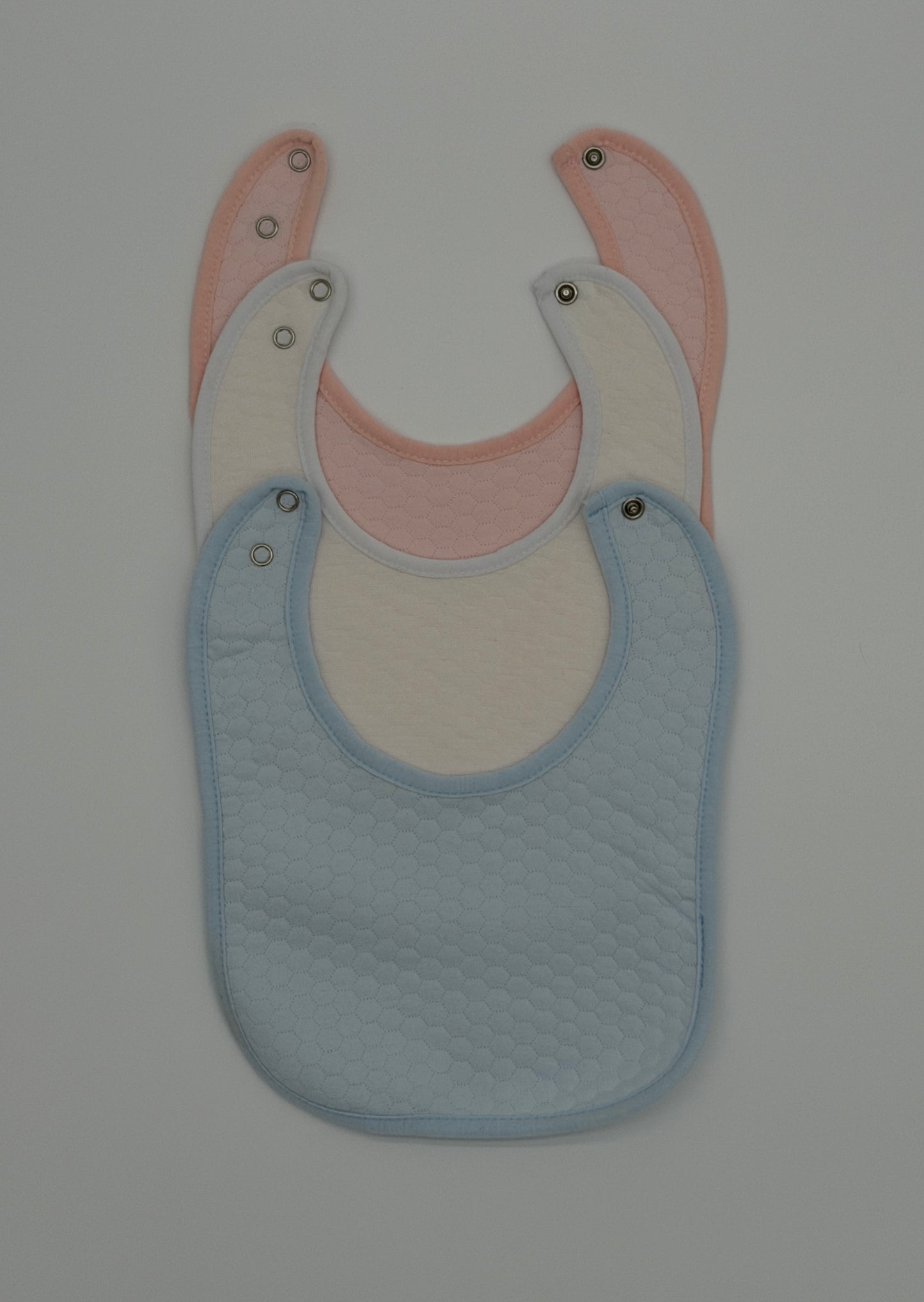 Blue Quilted Cotton Bib