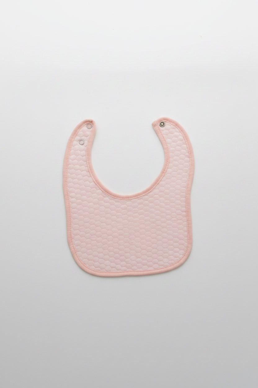 Pink Quilted Cotton Bib