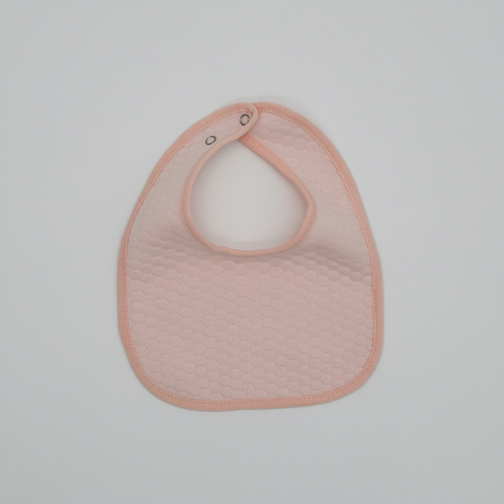 Pink Quilted Cotton Bib