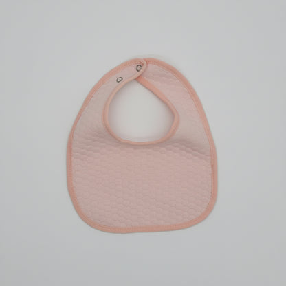 Pink Quilted Cotton Bib