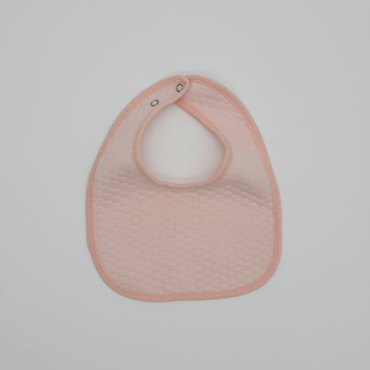 Pink Quilted Cotton Bib