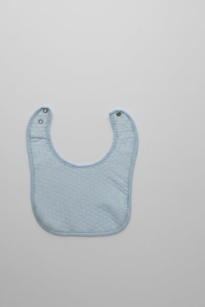 Blue Quilted Cotton Bib