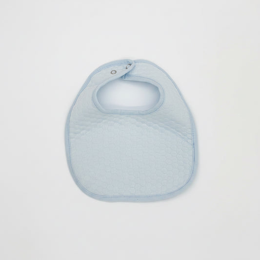 Blue Quilted Cotton Bib