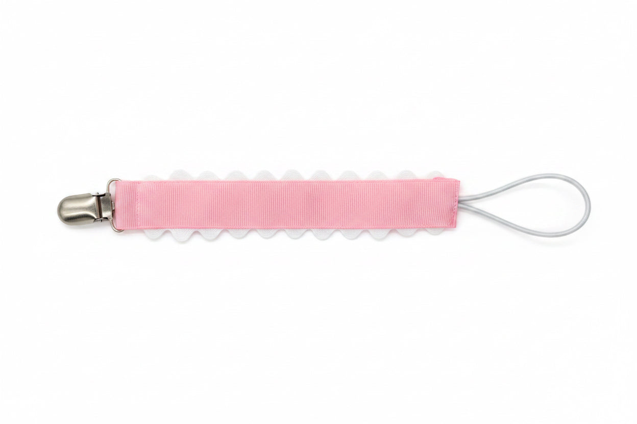 Pink Pacifier Clips