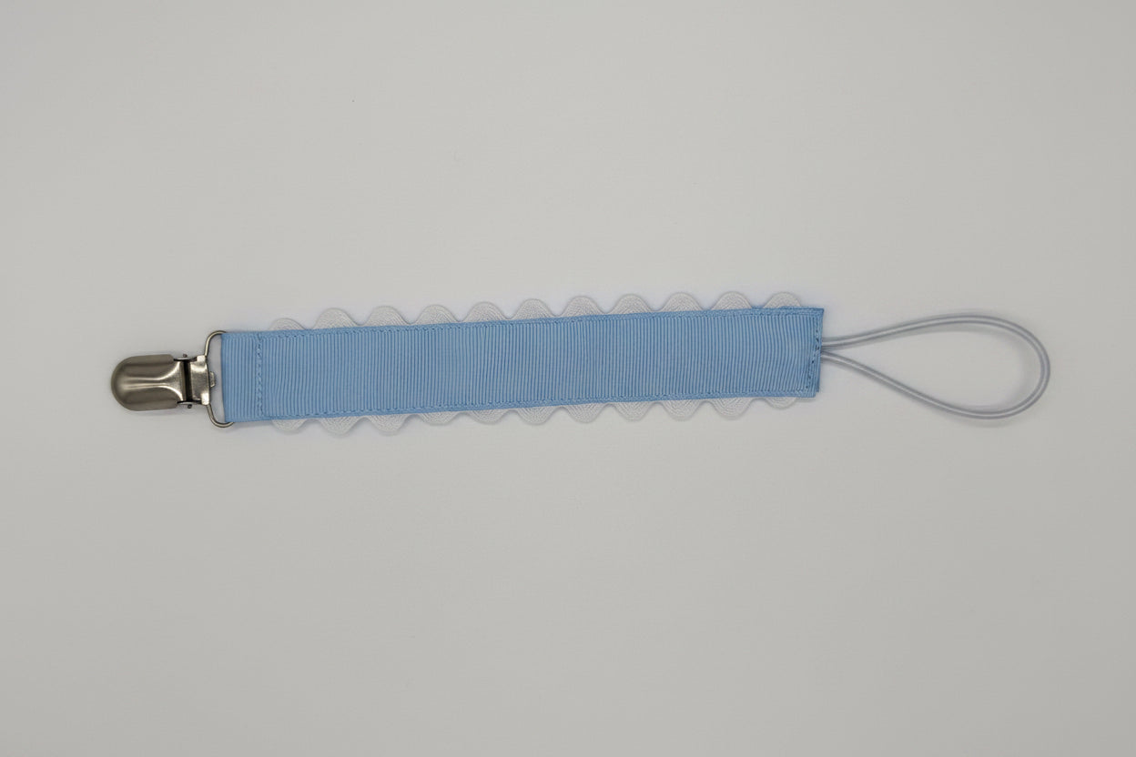 Blue Pacifier Clip