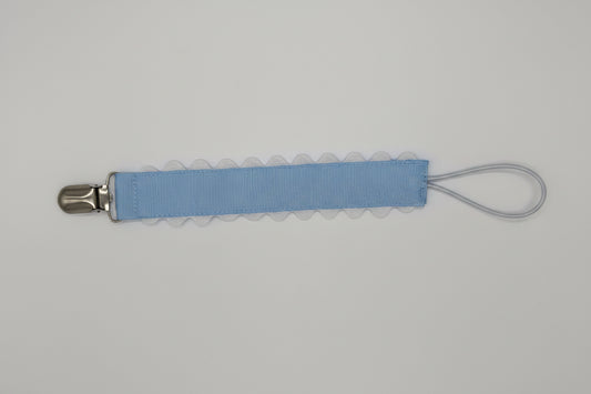 Blue Pacifier Clip