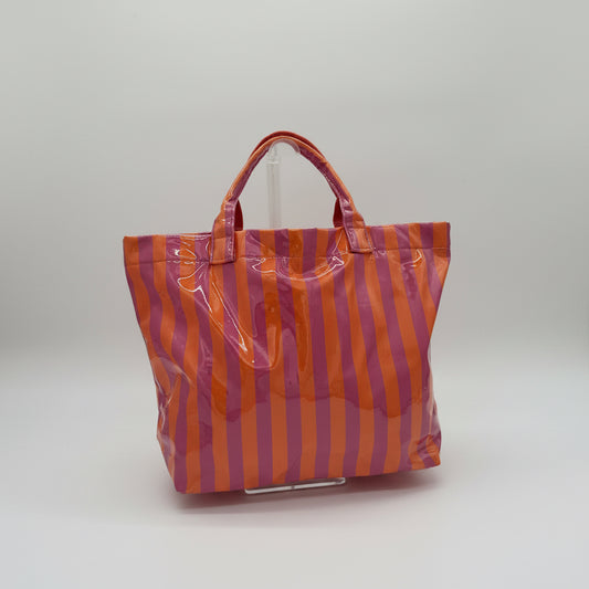 Pink and Orange PVC Tote