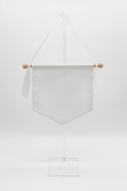 Ric Rac Trim White Baby Banner