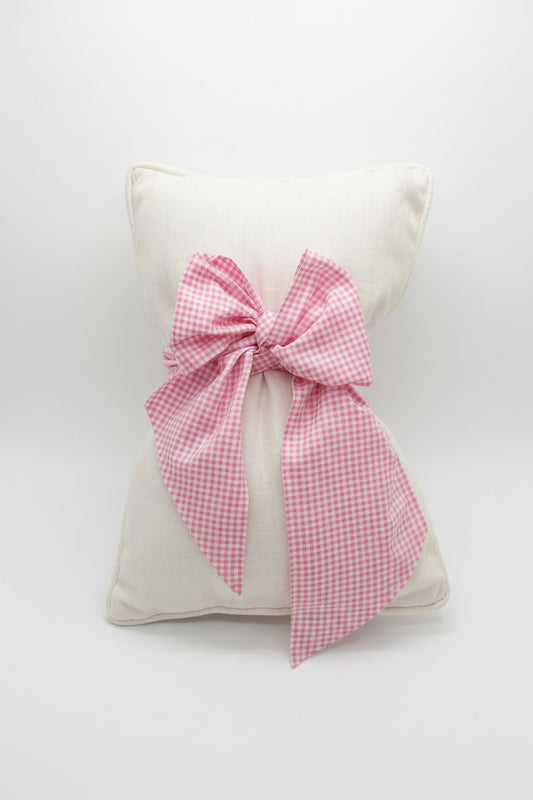 Pink Gingham Baby Sash