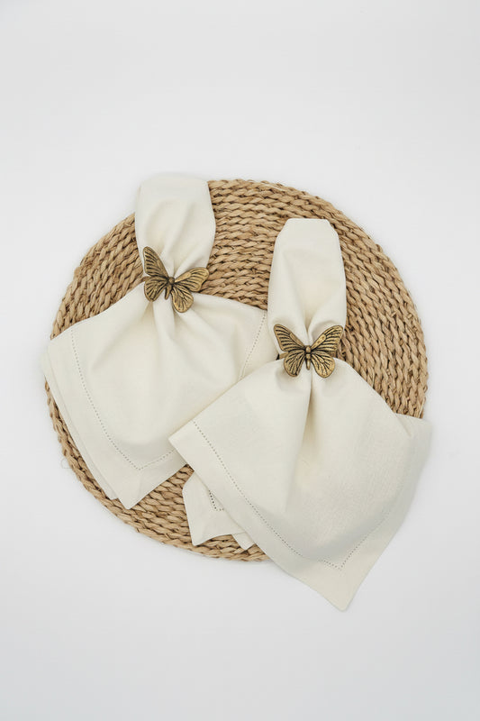 Cream Linen Dinner Napkins