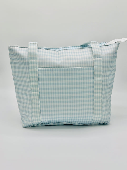 Blue Square Wipeable Tote
