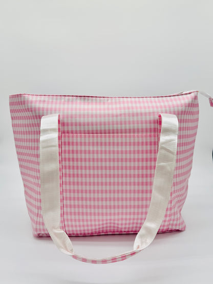 Pink Square Wipeable Tote