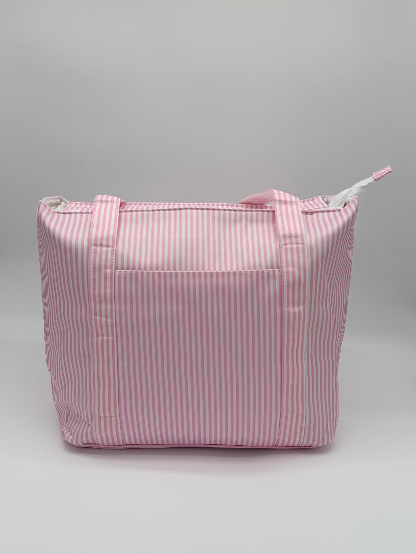 Pink Stripe Wipeable Tote