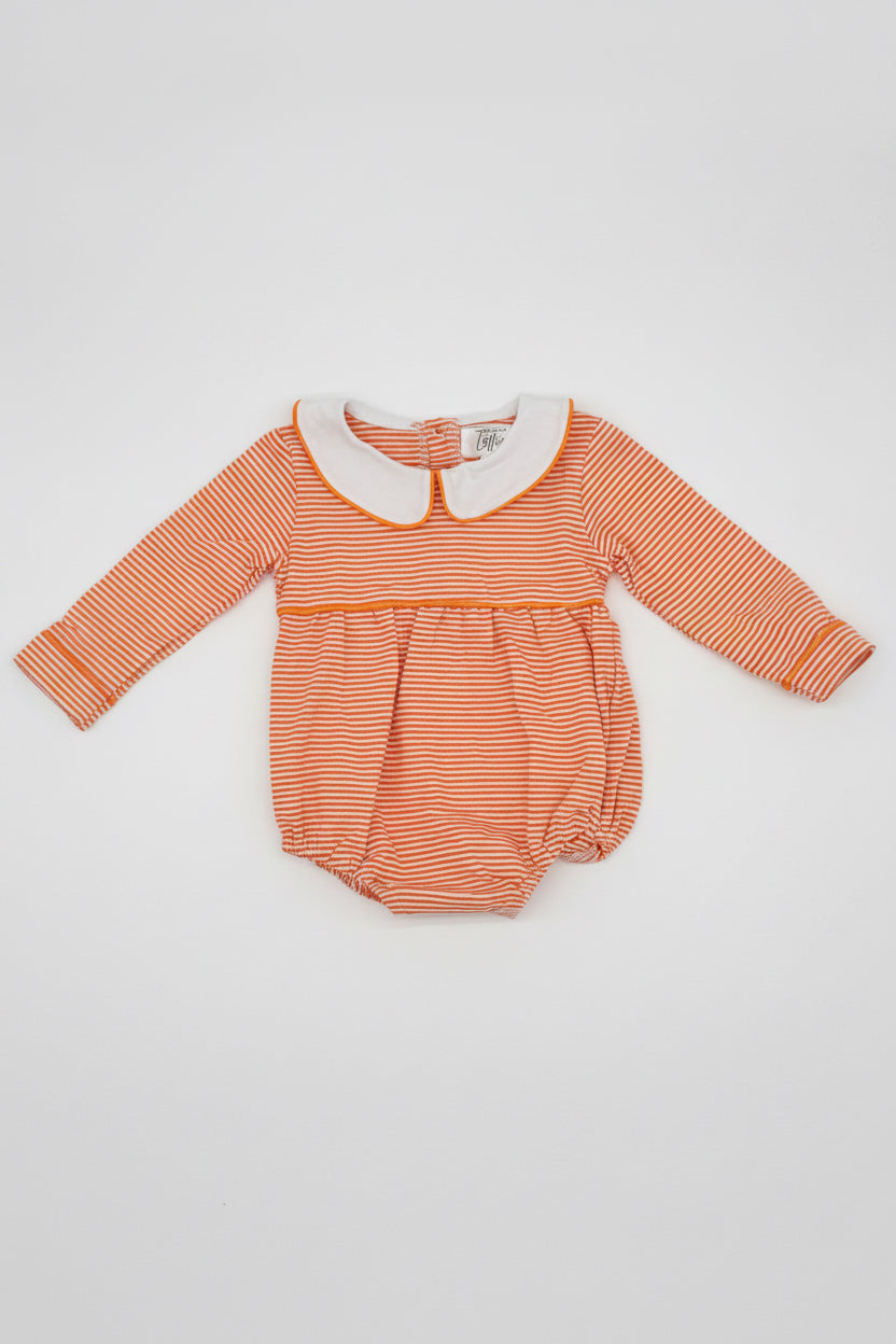 Boys Orange and White Striped Bubble