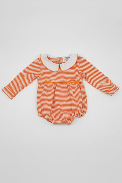 Boys Orange and White Striped Bubble
