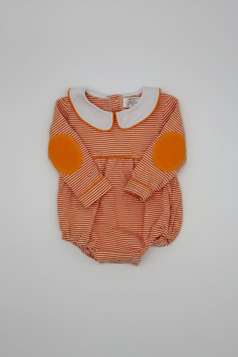 Boys Orange and White Striped Bubble