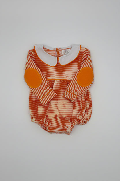 Boys Orange and White Striped Bubble