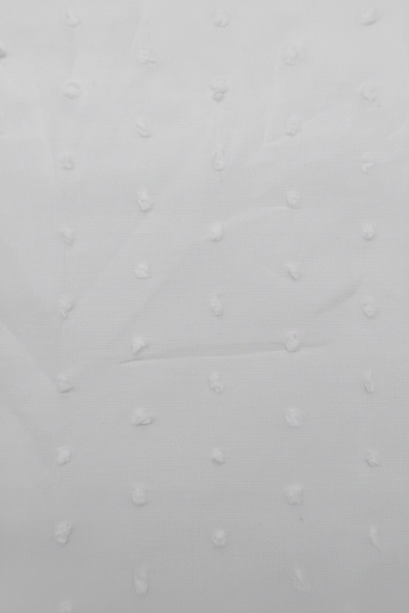 White Swiss Dot Fabric