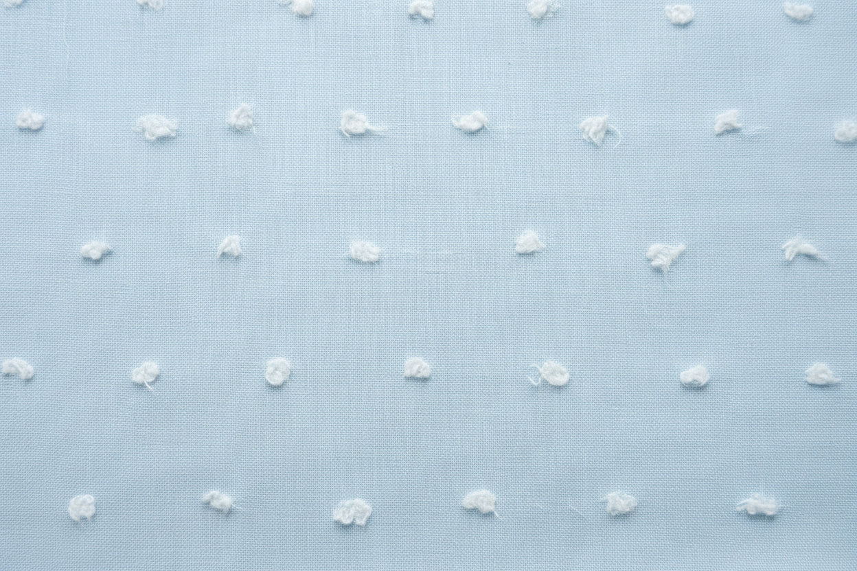 Blue Swiss Dot Fabric